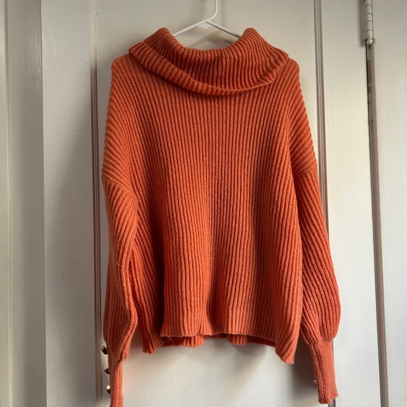 NWT!! Cozy Orange Turtleneck Sweater - Size XL - Picture 2 of 4